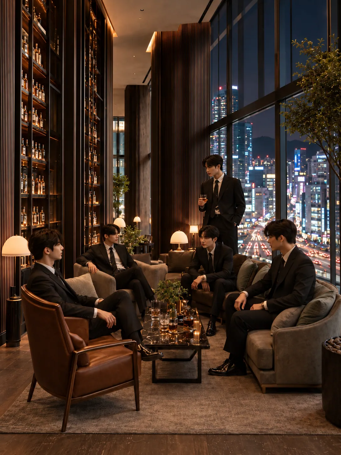 서면 젊음의거리 교차로와 전포 카페거리이 보이는 라운지